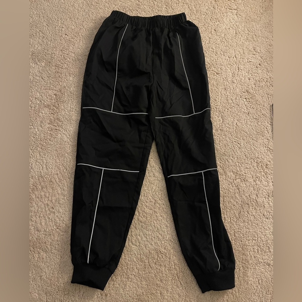 Black silky pants